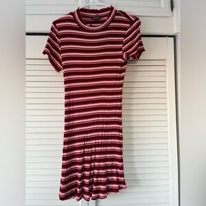 Wild Fable Red and White Striped Dress